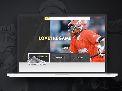 Nike Lacrosse art creative design direction ui visual