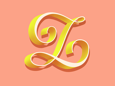 Z 36 days of type design dimensional type drop cap hand lettering lettering typography