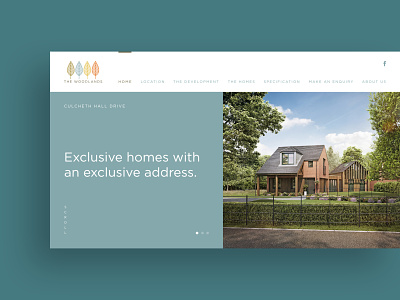 Woodlands building design digital house housing property slider ui ux web website xd