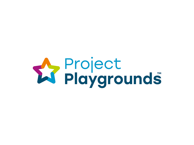 Project Playgrounds™ star logo star animation web typography lettering type flat icon vector branding digital design illustration logo