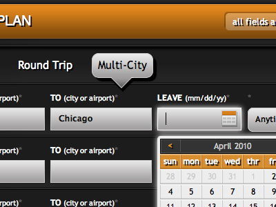 Multi-City Flight Plan coffee script css3 dynamic form html5 inputs