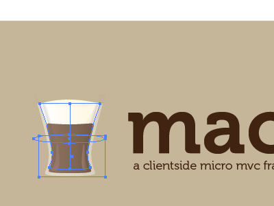 mac... coffee identity illustrator vector
