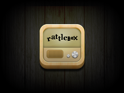Rattlebox Icon icon ios rattlebox tv wood