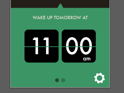 Wake up tomorrow alarm app flipclock ios