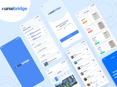 Nurse Bridge | Mobile App Design app hospital mobile app nurse ui user experience user interface ux