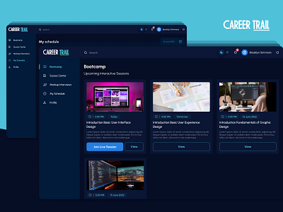 Career Trail | Web App app design graphic design ui user experience userinterface ux website design