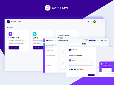 Swift MVP | Dashboard Design app dashboard graphic design landing page design ui user experiene user interface ux