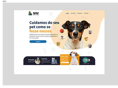 Website para Pet Shop branding design figma ui ux we website