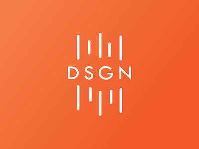 DSGN design designer gradient graphic design illustrator minimal orange white