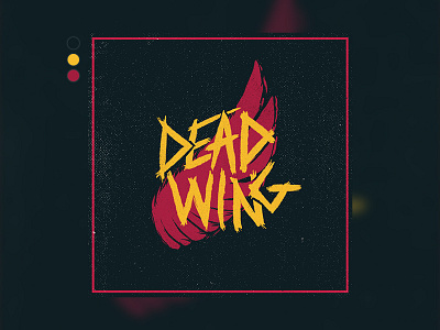 Dead Wing Logo Updated brand graphic design illustrator logo minimal music procreate typeography