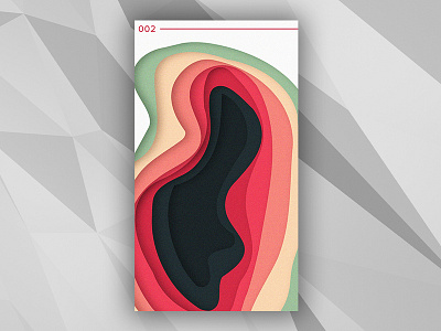 002 : Caves adobe design graphic design illustrator minimal orange red simple ui vector