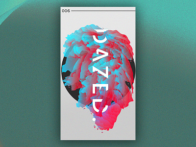 006 : Dazed. abstract adobe challenge colors design graphic design illustration illustrator minimal neon simple typography vector