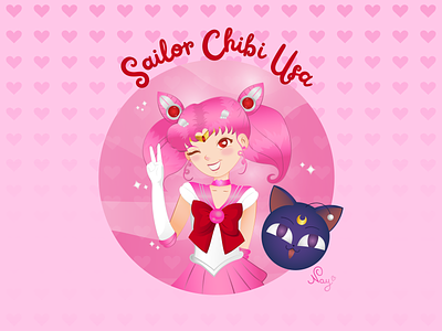 Sailor Chibi Usa adobe illustrator design graphic design illustration personalproject sailorchibiusa sailormoon