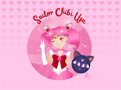 Sailor Chibi Usa adobe illustrator design graphic design illustration personalproject sailorchibiusa sailormoon