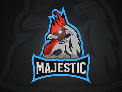 Mascot Logo 2018 -- Rooster v2 aggressive animal branding esports gaming logo logotype mascot rooster sports