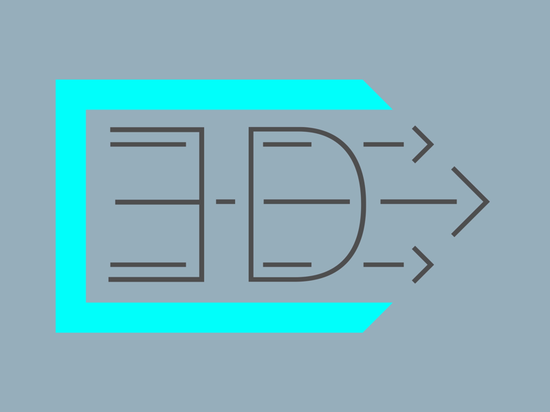 Type Animation „ED“ learning gregorsart animation logo branding type