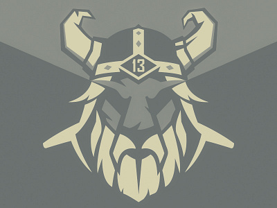 Rugby Logo & Process helmet logo logotype man mascot rugby sport viking