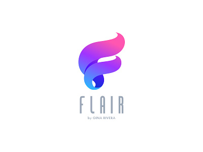 FLAIR by Gina Rivera Logo brand branding icon identity illustrator logo logotype ukraine vector