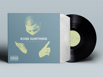 Robb Sumthing vinyl cover cover cover art hip hop minimal music photoshop style vinyl