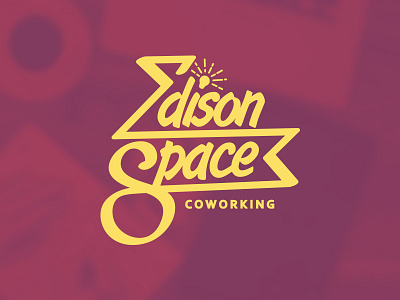 Edison Space Logo - option 1 brand branding icon identity illustrator logo logotype ukraine vector