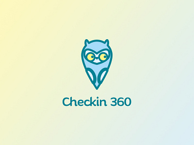 Checkin 360 brand branding icon identity illustrator logo logotype owl ukraine vector