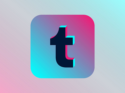 Tumblr App Icon concept app app icon branding graphic design icon illustrator iphone logo smartphone tumblr
