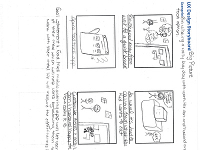 Big Picture Story Board coursera design new to tech not an artist storyboard ui ux