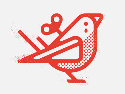 Crimson Finch branding design illustration logo vector