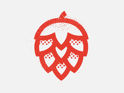 Crimson Hops branding design illustration logo