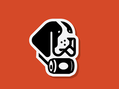 Nomadic patch beer branding brewery canning design dog illustration logo