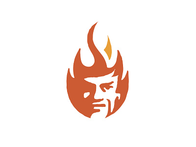 Fyr branding design devil fire flame logo icon illustration logo vector