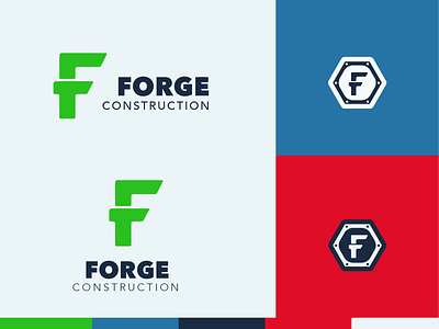 Forge Construction Logo branding construction forge illustrator logo logo design
