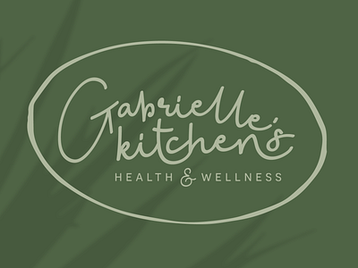 Gabrielle's Kitchen branding branding concept branding design health and wellness illustrator kitchen logo logo mark personal chef vector