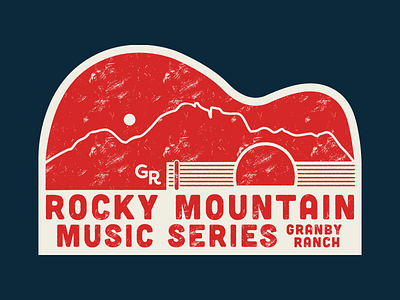 Rocky Mountain Music Festival branding colorado guitar illustration illustrator logo logo mark mountains music festival music series rocky mountain vector