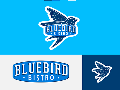 Bluebird Bistro Logo Identity