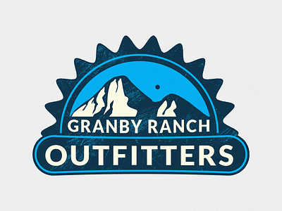 Granby Ranch Outfitters Badge badge colorado illustrator logo mark mountains outdoor sports outfitters ski resort sport store sports