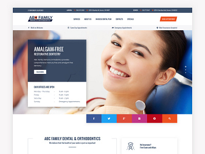 Website for ABC Family Dental & Orthodontics