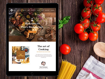 Tirex Restaurant WordPress Theme clean homepage responsive sketch theme web website wordpress yummy
