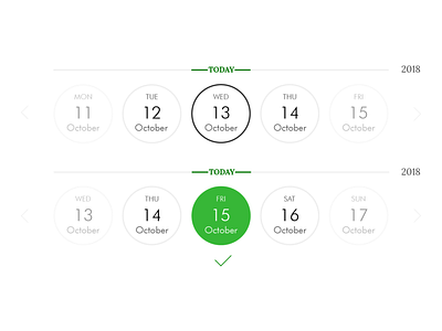 Clean Date Picker clean date date picker date selector days form design form field minimal select selected simple ui white