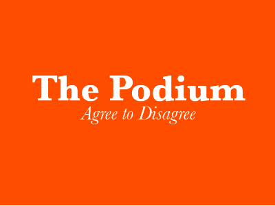 The Podium Simple Text clean color font minimal orange plain solid text