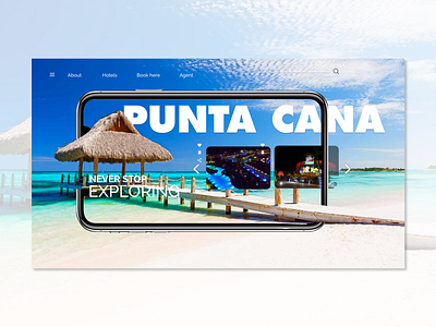 Punta Cana_ app app design logo typography ui ux