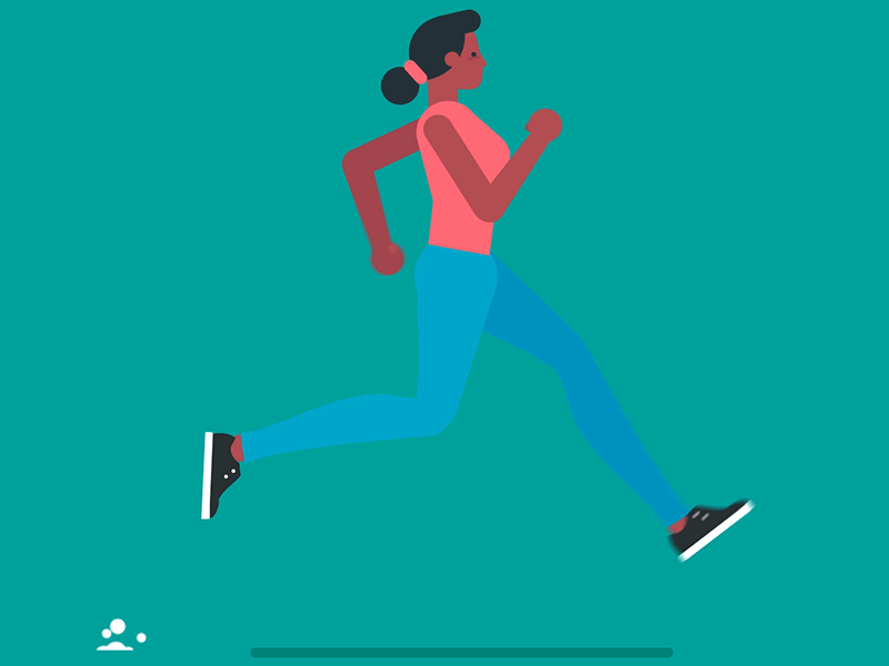 Woman Running cycle by Marcos Veiga on Dribbble
