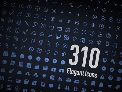 Elegant Icons - FREE arrows business ecommerce font freebie icon font icons ios7 responsive retina social media