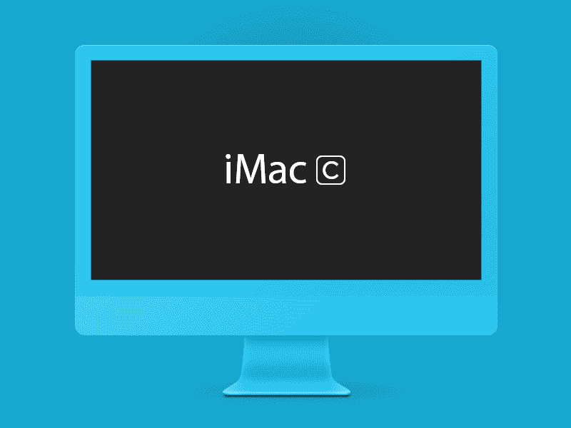 iMac[c] Animation apple cinema computer display gif imac mock up templates