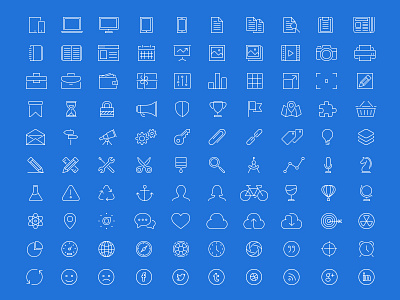 100 FREE Line Style Icons