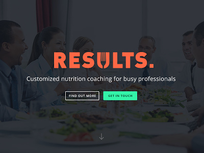 Results Food Coaching Website / Logo branding food landing page logo redesign website wordpress