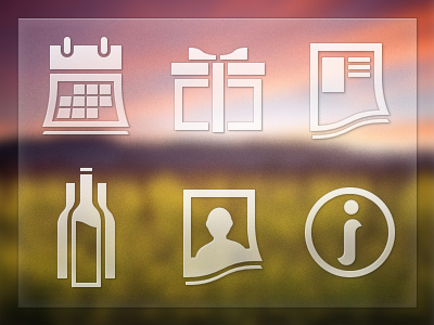 Wine Club Icons app bottles calendar gift icons information newsletter paper present profile wine