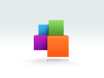 Pixelsource logo cubes icon logo pixels