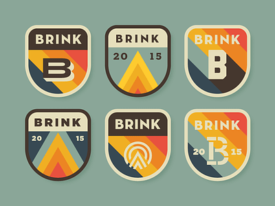 Brink Patches badges branding patches type typography visual design