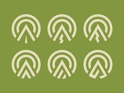 Logo studies for the Brink geometry illustration logo strokes